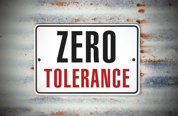 image depicting zero tolerance
